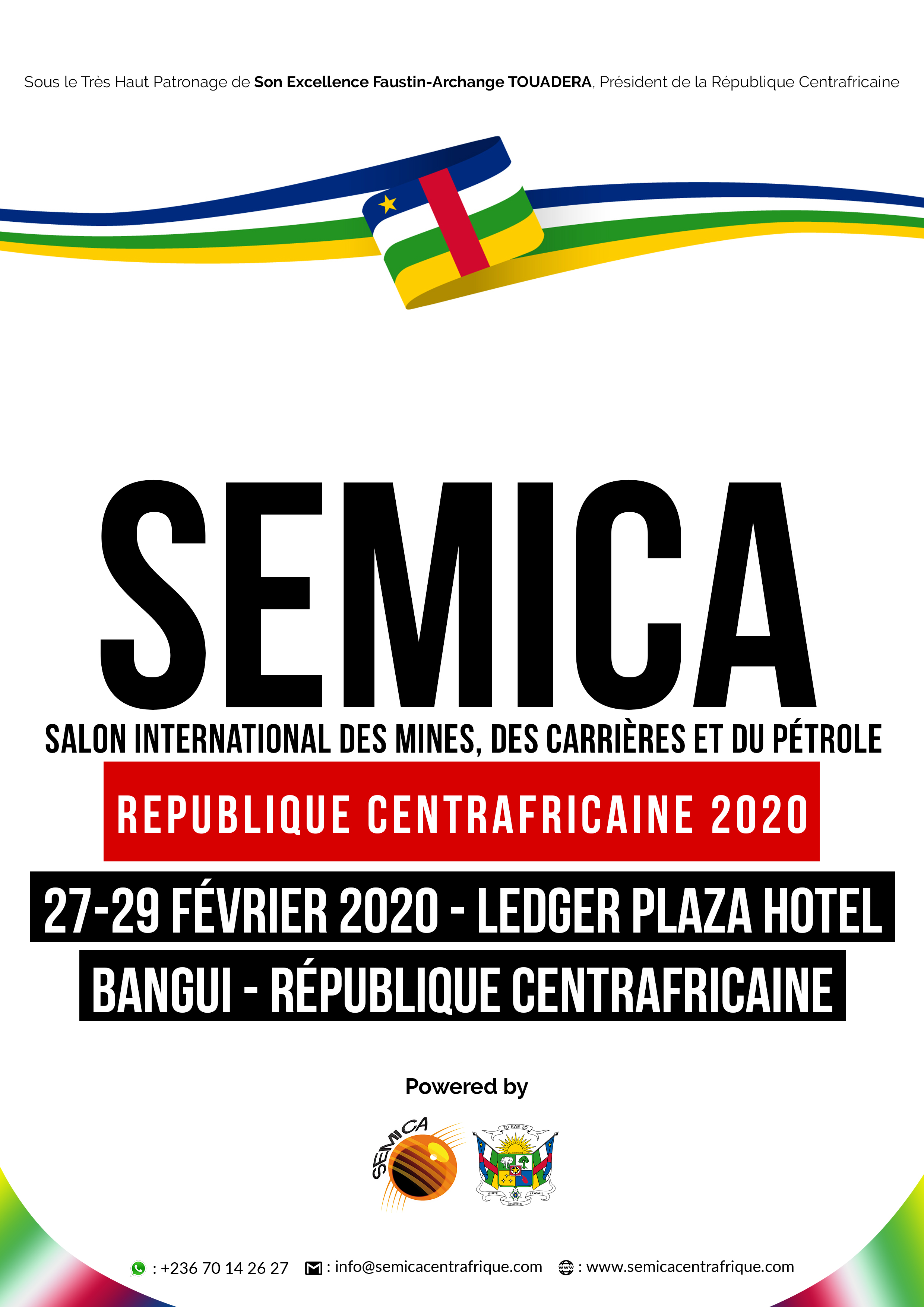 SEMICA CENTRAFRIQUE, Salon International des Mines, des Carrières et du Pétrole